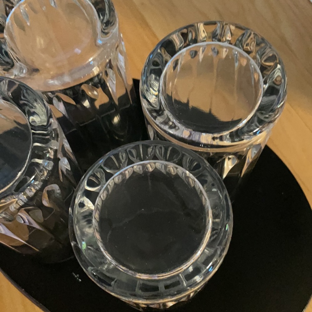 Handcut Crystal -24% Full Lead ~Calypso Hiball Glassware (4) 🥃 - Picture 14 of 15